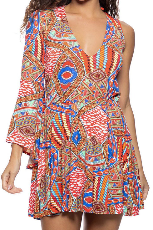 Luli Fama Mandinga ONE SHOULDER GODDESS DRESS