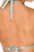 Luli Fama Orillas Del Mar Ribbed Double Strap Sliding Halter Bikini Top