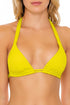 Luli Fama Orillas Del Mar Ribbed Double Strap Sliding Halter Bikini Top