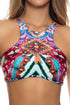 Luli Fama Like A Flame Glam High Neck Top Reversible