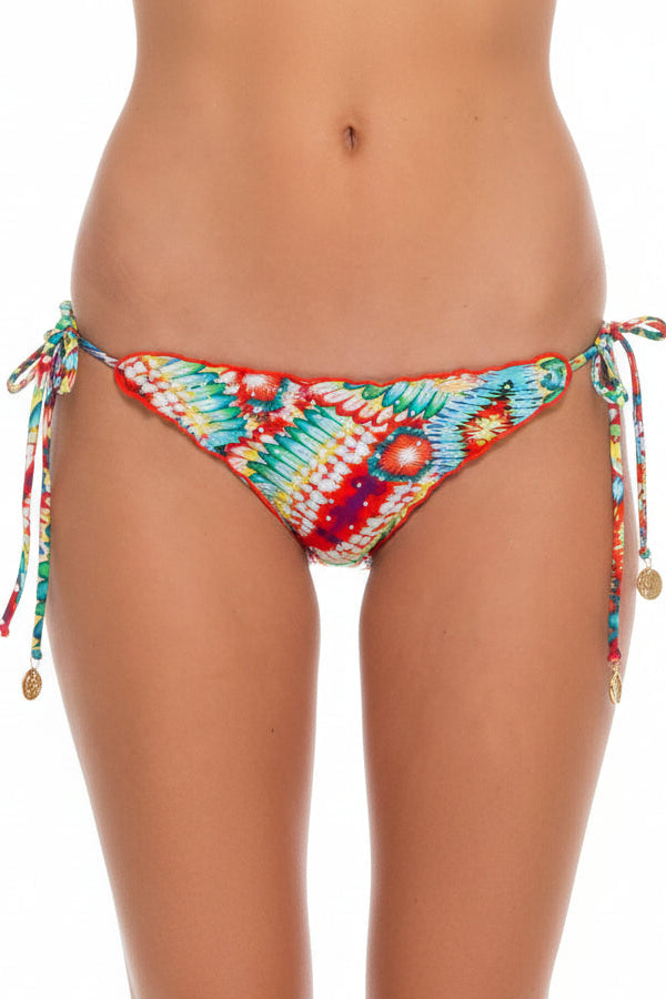 Luli Fama Wild Heart Cryst.Wavey Ruched Back Braz.T/S