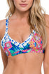 Luli Fama Beautiful Mess Trimmed V-Top