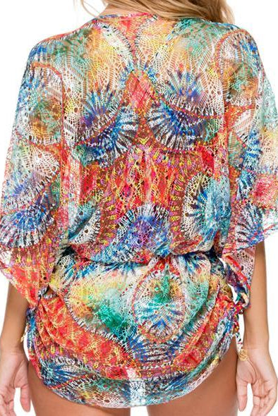 Luli Fama Encantadora CABANA V NECK DRESS
