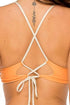 Luli Fama Buena Vista Melon Reversible Drawstring Halter Top