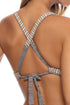 Luli Fama Torre De Oro Reversible Cross Back Halter Top