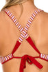 Luli Fama Torre De Oro Reversible Cross Back Halter Top