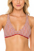 Luli Fama Torre De Oro Reversible Cross Back Halter Top