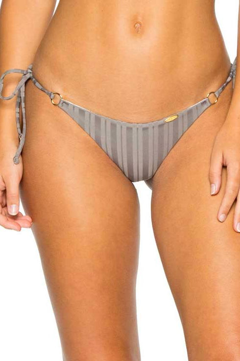 Luli Fama Turi Turai Wavey Ruched Back Brazilian Tie Side Bottom