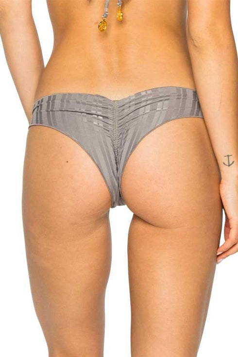 Luli Fama Turi Turai Wavey Ruched Back Brazilian Bottom