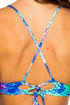Luli Fama Casa De Las Sirenas Reversible Halter Cross Back Bustier Top