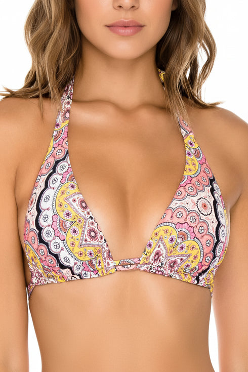 Luli Fama Alhambra TRIANGLE HALTER TOP