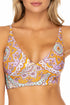 Luli Fama Alhambra Halter Cross Back Bustier Top