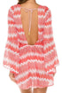 Luli Fama Amor Y Miel Laced Up Bell Sleeve Dress