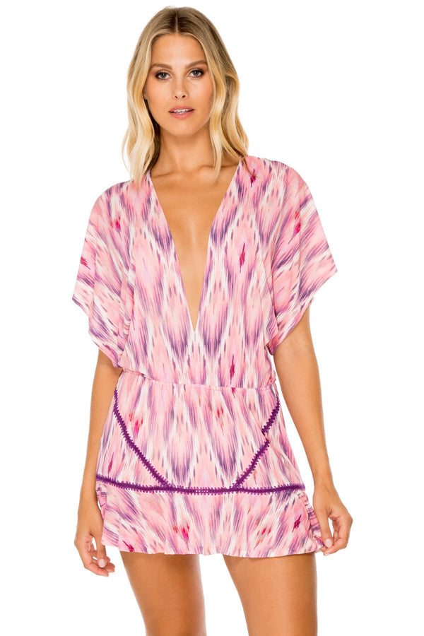 Luli Fama Cadiz Playera Ruffle Dress