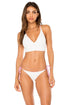 Luli Fama Cadiz Reversible Halter Cross Back Bustier Top