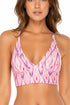 Luli Fama Cadiz Reversible Halter Cross Back Bustier Top