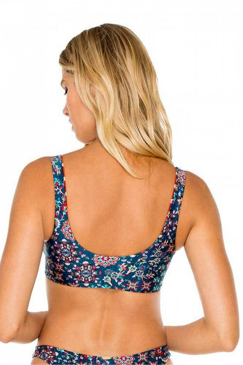 Luli Fama Cordoba Lace Up Bralette