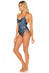Luli Fama Cordoba Drawstring High Leg One Piece
