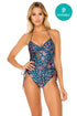 Luli Fama Cordoba Drawstring High Leg One Piece