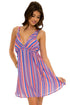 Luli Fama Playtime V NECK SHORT DRESS
