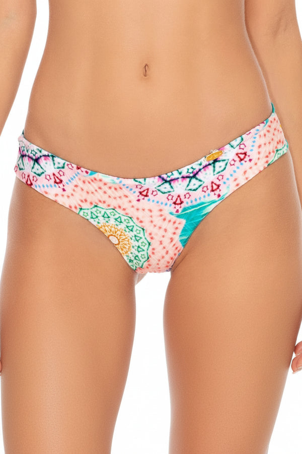 Luli Fama Caribbean Kisses REVERSIBLE WAVY RUCHED BACK BOTTOM