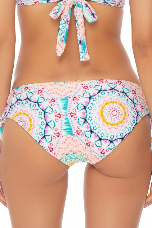 Luli Fama Caribbean Kisses Reversible Drawstring Full Bottom