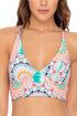 Luli Fama Caribbean Kisses Reversible Halter Bustier Top