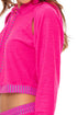 Luli Fama Glow Baby Glow Hoodie Cut Out Cropped Jacket
