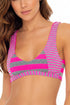Luli Fama Time To Fiesta NEON PINK TANK BRALETTE TOP