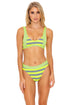 Luli Fama Time To Fiesta NEON YELLOW HIGH WAIST BANDED BOTTOM
