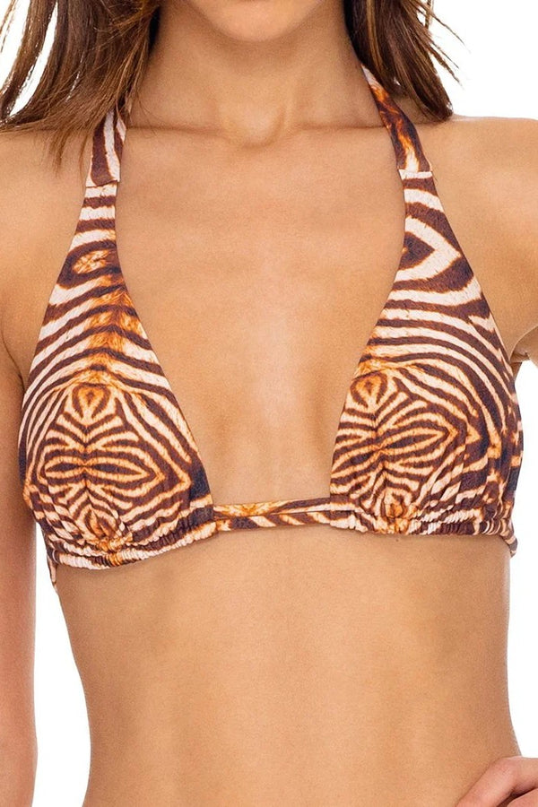 Luli Fama Safari Dreams TRIANGLE HALTER TOP