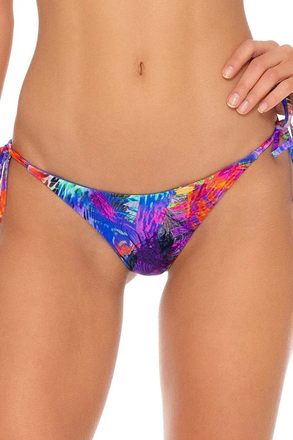 Luli Fama Isla Holbox REVERSIBLE RUCHED BRAZILIAN TIE SIDE BOTTOM