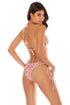 Luli Fama Baby Jungle WEAVED TRIM RUCHED BRAZILIAN TIE SIDE BOTTOM