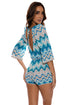Luli Fama Sky Waves V Neck Romper