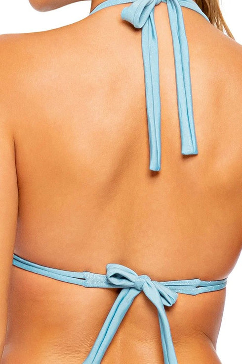 Luli Fama Stardust Triangle Halter Top