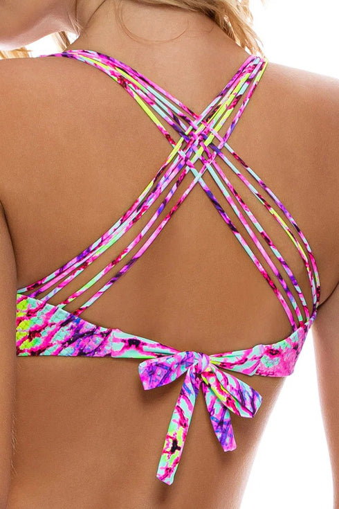Luli Fama Oasis Babe Strappy Bandeau Top