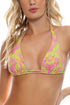Luli Fama Born To Be Wild Triangle Halter Top