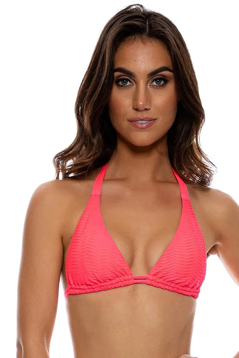 Luli Fama Hot Tropics Triangle Halter Top