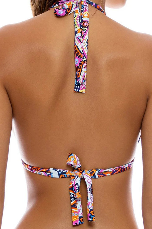 Luli Fama Maracuya Kisses Triangle Halter Top