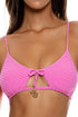 Luli Fama Beach Fuzz Scoop Neck Cut Out Top