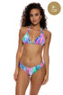 Luli Fama She's Electric Triangle Halter Top