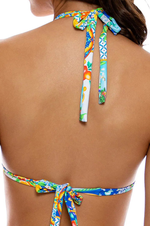 Luli Fama Amalfi Triangle Halter Top