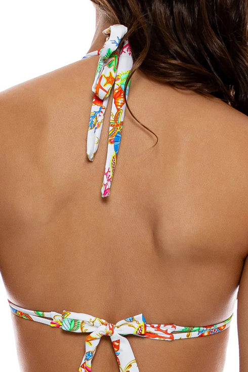 Luli Fama Il Mare Triangle Halter Top