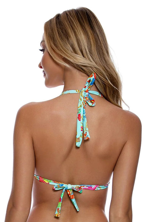 Luli Fama Il Mare Triangle Halter Top