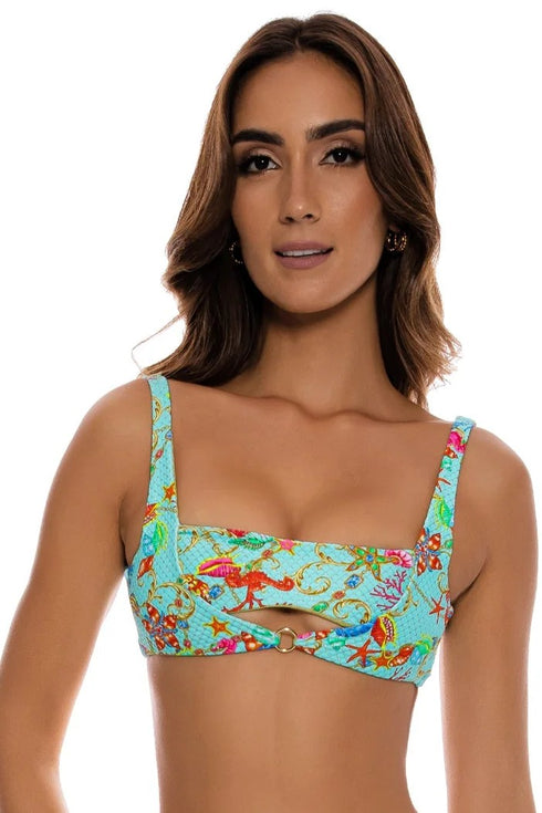 Luli Fama Il Mare Mini Ring Bandeau Top