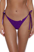 Luli Fama Purple Ocean Seamless Ruched Back Brazilian Tie Side Bottom