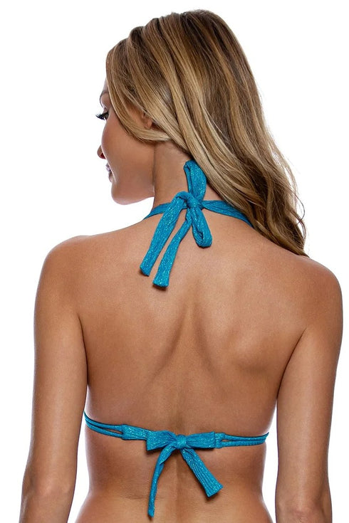 Luli Fama Tornasol Triangle Halter Top