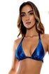 Luli Fama Midnight Waves Triangle Halter Top