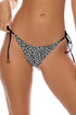 Luli Fama Luli Cheetah Seamless Ruched Back Brazilian Tie Side Bottom