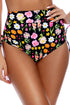 Luli Fama Luli'S Secret Garden Banded Drawstring Sides High Waist Bottom